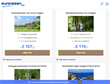 Tablet Screenshot of euroreizen.be